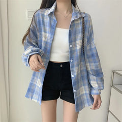 Long-Sleeve Plaid Shirt