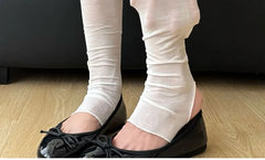 Plain Stirrup Long Socks Set