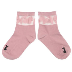 Cat Sheer Socks Pink