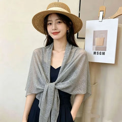 Plain Sheer Triangle Scarf