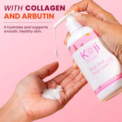 Kojic Acid Glowing + Collagen Booster Skin Brightening Body Lotion