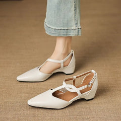 Pointy High Heel Twisted Strap Sandals