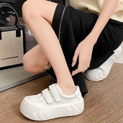 Platform Hook-and-Loop Strap Sneakers
