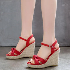Wedge Heel Knot Espadrille Sandals