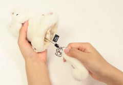 Cat Tama Plush Bag Charm Cream