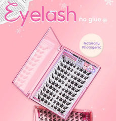 Fox Eye Wispy Cluster Glue-Free False Eyelashes