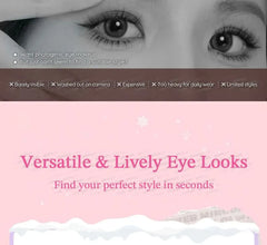 Fox Eye Wispy Cluster Glue-Free False Eyelashes