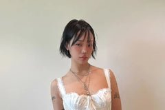 Ballet-Style Lace Trim Corset Slip Dress