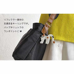 Cat Initial PVC Bag Charm M