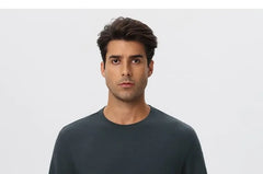 Short-Sleeve Crew Neck Plain Sports T-Shirt