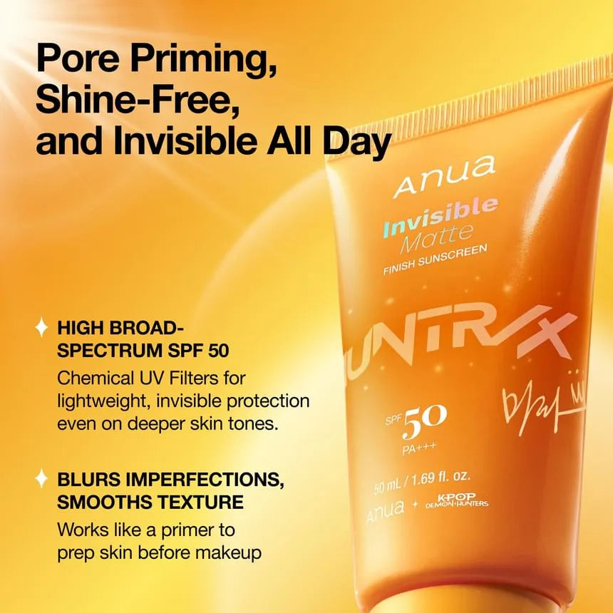 Kpop Demon Hunters Invisible Matte Finish Sunscreen