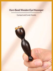 Horn Bead Wooden Eye Massager