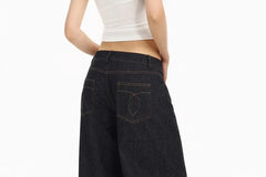 Low Rise Unwashed Baggy Jeans