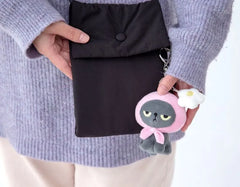Cat Angry Machiko Plush Bag Charm Flower