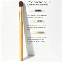 Wooden Handle Makeup Fan Brush