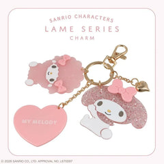 Sanrio Characters Glitter Mirror Bag Charm My Melody