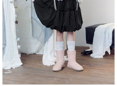 Ruffle-Trim Dotted Bubble Skirt