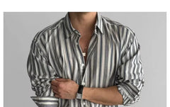Long-Sleeve Shadow Stripe Shirt