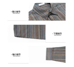 Long-Sleeve Multi Color Pocketed Shirt