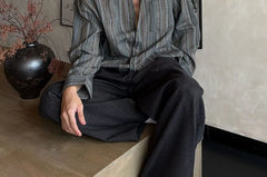 Long-Sleeve Multi Color Stripe Shirt