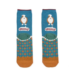 Shibajiri Kun Dog Print Socks Saxe Blue