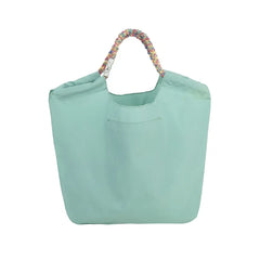 Parlor Suzurando Water Repellent Cat Embroidery Tote Bag M Size Mint