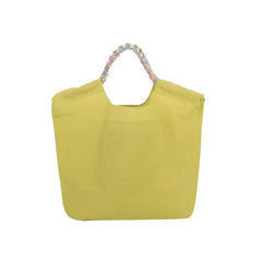 Parlor Suzurando Water Repellent Cat Embroidery Tote Bag M Size Mustard