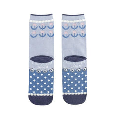 Suzuran San Cat Print Socks Gray