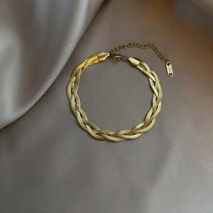 Tri Tone Twisted Bracelet