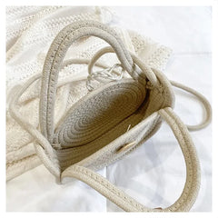 Round Woven Crossbody Bag