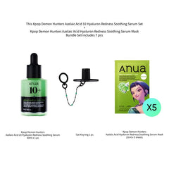 Bundle: Kpop Demon Hunters Azelaic Acid 10 Hyaluron Redness Soothing Serum Set +  Kpop Demon Hunters Azelaic Acid Hyaluron Redness Soothing Serum Mask