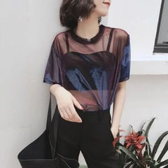 Sheer Short-Sleeve T-Shirt