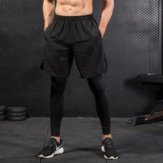 Mock Two-Piece Training Pants