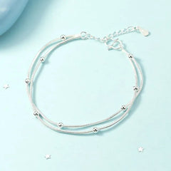 925 Sterling Silver Layered Bracelet / Anklet
