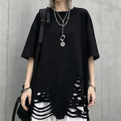 Short-Sleeve Distressed T-Shirt