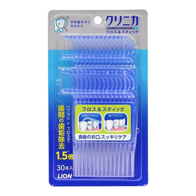 Clinica Advantage Disposable Plastic Stemmed Dental Floss & Stick