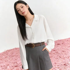 Long Sleeve V-Neck Blouse