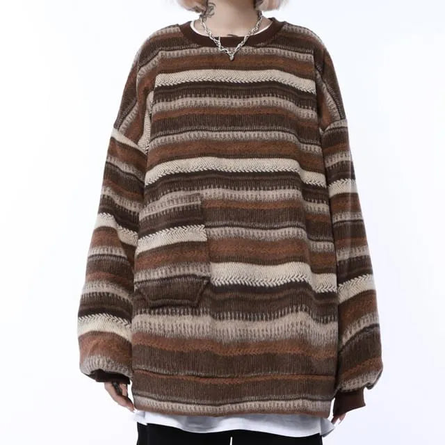 Striped Loose Sweater
