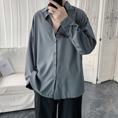 Long-Sleeve Plain Shirt