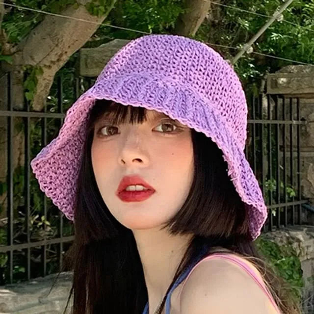 Straw Bucket Hat