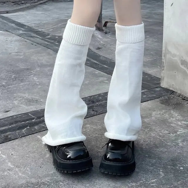 Flared Knit Leg Warmers (Various Designs)