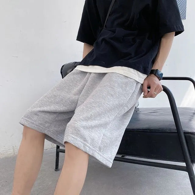 Plain Loose Fit Sweatshorts