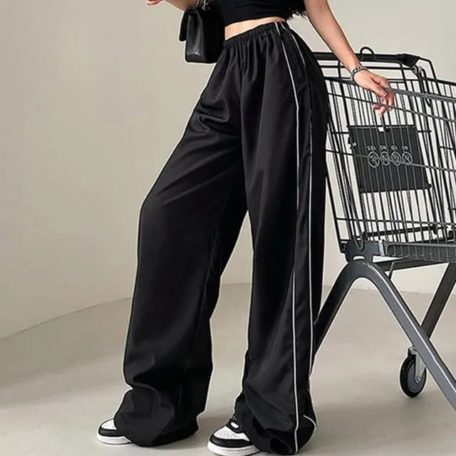 Low Waist Loose-Fit Wide-Leg Sweatpants