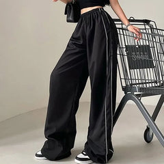 Low Waist Loose-Fit Wide-Leg Sweatpants