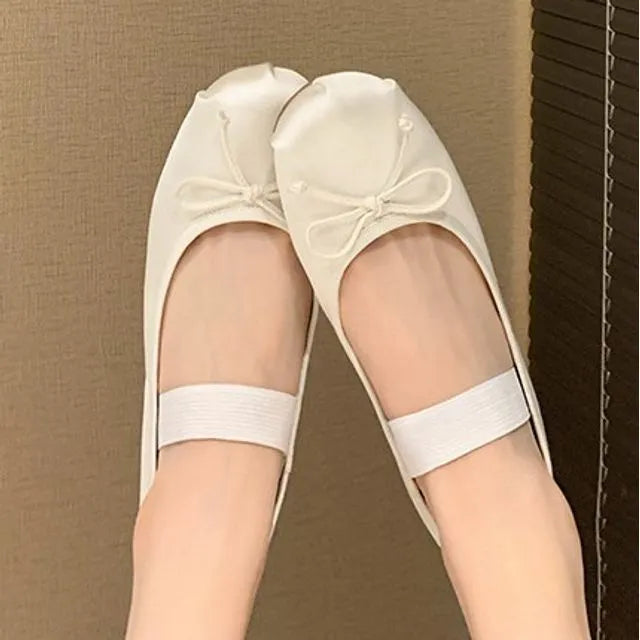 Elastic Strap Ballet Flats