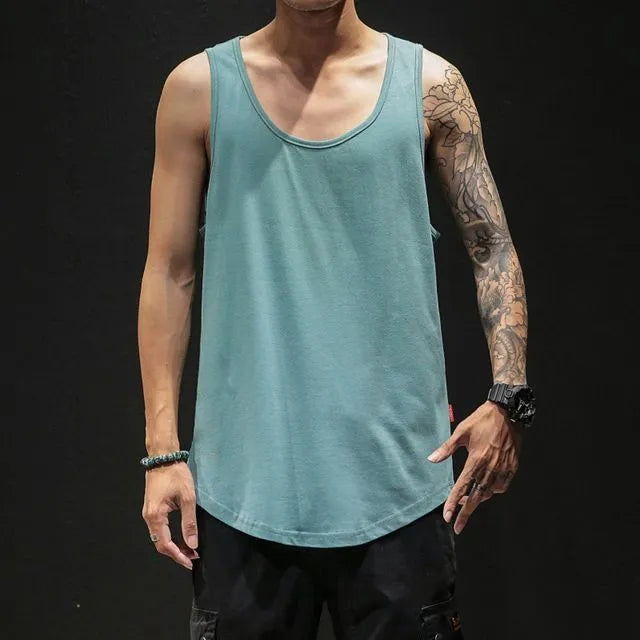 Scoop Neck Plain Tank Top