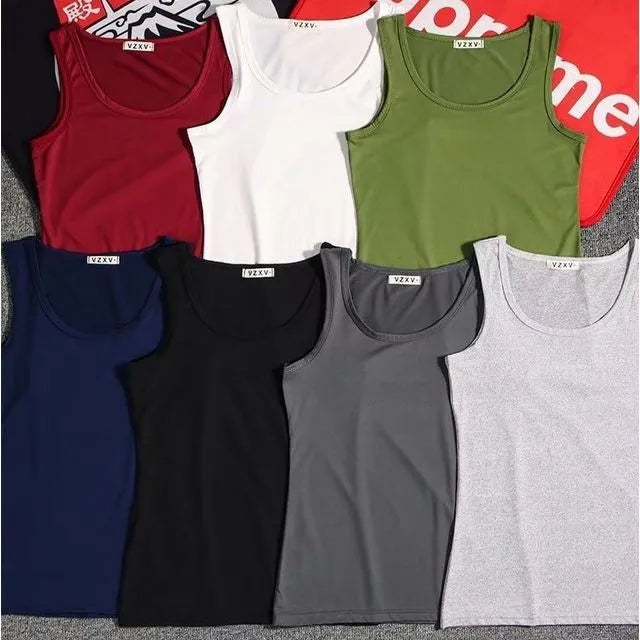 Scoop Neck Plain Tank Top