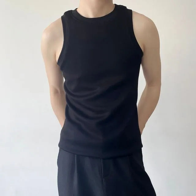 Round Neck Plain Tank Top