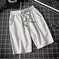 Mid Rise Plain Drawstring Shorts