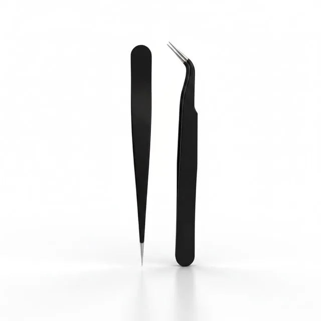 Stainless Steel False Eyelashes Tweezers (Various Designs)